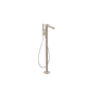 Axor Citterio C Floor Mounted Tub Filler with Built-In Diverter and Hand Shower - Less Rough In Brushed Nickel
