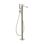 Axor Citterio C Floor Mounted Tub Filler with Built-In Diverter and Hand Shower - Less Rough In Polished Nickel