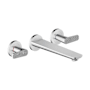 Axor Citterio C Two Handle Wall Mounted Tub Filler with Cubic Cut Handle - Less Rough In Chrome