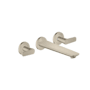 Axor Citterio C Two Handle Wall Mounted Tub Filler with Cubic Cut Handle - Less Rough In Brushed Nickel