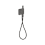 Axor Citterio C Single Function 1.75 GPM Wall Mount Hand Shower with Holder and Hose Brushed Black Chrome