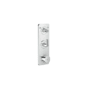 Axor Citterio C Thermostatic Valve Trim with Integrated Volume Control and Diverter for 2 Functions, Cubic Cut Handle - Less Rough In Chrome