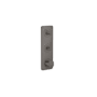 Axor Citterio C Thermostatic Valve Trim with Integrated Volume Control and Diverter for 2 Functions, Cubic Cut Handle - Less Rough In Brushed Black Chrome
