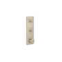 Axor Citterio C Thermostatic Valve Trim with Integrated Volume Control and Diverter for 2 Functions, Cubic Cut Handle - Less Rough In Brushed Nickel