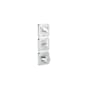 Axor Citterio C Thermostatic Valve Trim with Integrated Volume Control and Diverter for 3 Functions, Cubic Cut Handle - Less Rough In Chrome
