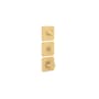 Axor Citterio C Thermostatic Valve Trim with Integrated Volume Control and Diverter for 3 Functions, Cubic Cut Handle - Less Rough In Brushed Gold Optic