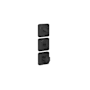 Axor Citterio C Thermostatic Valve Trim with Integrated Volume Control and Diverter for 3 Functions, Cubic Cut Handle - Less Rough In Matte Black