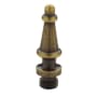 Baldwin Set of 2 Steeple Tip Radius Corner Hinge Finials Lifetime PVD Satin Brass