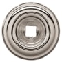 Baldwin 1-1/2 Inch Diameter Cabinet Knob Backplate from the Estate Collection Lifetime Polished Nickel