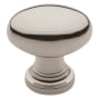 Baldwin Oval 1-1/8 Inch Oval Cabinet Knob from the Estate Collection Lifetime Polished Nickel