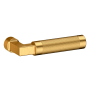 Baldwin L030 Gramercy Knurled Pair of Door Levers without Rosettes from the Estate Collection Lifetime Satin Brass