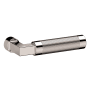 Baldwin L030 Gramercy Knurled Pair of Door Levers without Rosettes from the Estate Collection Lifetime Polished Nickel