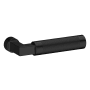 Baldwin L030 Gramercy Knurled Pair of Door Levers without Rosettes from the Estate Collection Satin Black