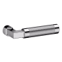 Baldwin L030 Gramercy Knurled Pair of Door Levers without Rosettes from the Estate Collection Polished Chrome