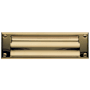 Baldwin Magazine Sized Spring Tension Brass Letter Box Plate Lifetime Polished Brass