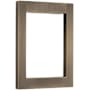 Baldwin Contemporary Rectangular Door Knocker from the Estate Collection Satin Brass and Black