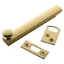 Baldwin 4 Inch General Purpose Surface Bolt Non-Lacquered Brass