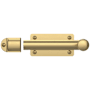 Baldwin 4-1/4 Inch Heavy Duty Dutch Door Bolt Lifetime Satin Brass