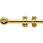 Baldwin 6 Inch Ornamental Heavy Duty Surface Bolt Lifetime Polished Brass