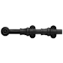 Baldwin 8 Inch Ornamental Heavy Duty Surface Bolt Oil Rubbed Bronze