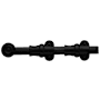 Baldwin 8 Inch Ornamental Heavy Duty Surface Bolt Satin Black