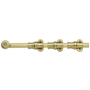Baldwin 12 Inch Ornamental Heavy Duty Surface Bolt Lifetime PVD Satin Brass