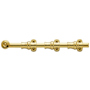 Baldwin 12 Inch Ornamental Heavy Duty Surface Bolt Lifetime Polished Brass