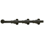Baldwin 12 Inch Ornamental Heavy Duty Surface Bolt Oil Rubbed Bronze