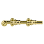 Baldwin 18 Inch Ornamental Heavy Duty Surface Bolt Lifetime PVD Satin Brass