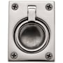 Baldwin 1-7/8 Inch x 2-1/2 Inch Flush Cabinet Pull Lifetime Satin Nickel