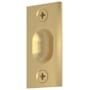 Baldwin Solid Brass Adjustable Ball Catch with 1 Inch x 2-1/8 Inch Strike Lifetime Satin Brass