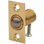 Baldwin Solid Brass Adjustable Ball Catch with 1-1/3 Inch x 2-1/8 Inch Strike Lifetime Polished Brass