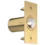 Baldwin Solid Brass Adjustable Ball Catch with 1-1/3 Inch x 2-1/8 Inch Strike Lifetime Satin Brass