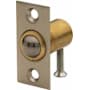 Baldwin Solid Brass Adjustable Ball Catch with 1-1/3 Inch x 2-1/8 Inch Strike Lifetime Satin Nickel