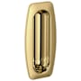 Baldwin Solid Forged Brass Colonial Style Flush Pull Lifetime Polished Brass