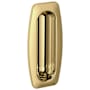 Baldwin Solid Forged Brass Colonial Style Flush Pull Non-Lacquered Brass