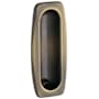 Baldwin Solid Forged Brass Colonial Style Flush Pull Satin Brass and Black