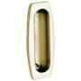 Baldwin Solid Forged Brass Colonial Style Flush Pull Satin Brass and Brown