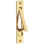 Baldwin 3/4 Inch x 3-7/8 Inch Solid Brass Edge Pull Lifetime Polished Brass
