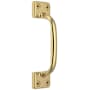 Baldwin Solid Forged Brass Traditional Sash Lift Lifetime Satin Brass