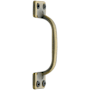 Baldwin Solid Forged Brass Traditional Sash Lift Satin Brass and Black