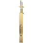 Baldwin 6 Inch Solid Brass Residential Flush Bolt Lifetime Satin Brass