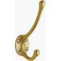 Baldwin Estate Double Robe Hook Lifetime Satin Brass
