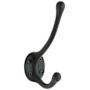 Baldwin Estate Double Robe Hook Satin Black