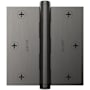 Baldwin 3-1/2" Wide Plain Bearing Square Corner Mortise Door Hinge from the Estate Collection - Single Hinge Lifetime Graphite Nickel