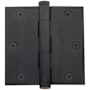 Baldwin 3-1/2" Wide Plain Bearing Square Corner Mortise Door Hinge from the Estate Collection - Single Hinge Oil Rubbed Bronze