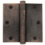 Baldwin 3-1/2" Wide Plain Bearing Square Corner Mortise Door Hinge from the Estate Collection - Single Hinge Venetian Bronze