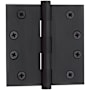 Baldwin 4" Wide Plain Bearing Square Corner Mortise Door Hinge from the Estate Collection - Single Hinge Oil Rubbed Bronze
