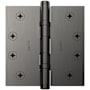 Baldwin 4" x 4" Solid Brass Square Corner Ball Bearing Mortise Hinge - Single Hinge Lifetime Graphite Nickel