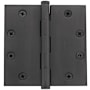Baldwin 4-1/2" Wide Plain Bearing Square Corner Mortise Door Hinge from the Estate Collection - Single Hinge Oil Rubbed Bronze